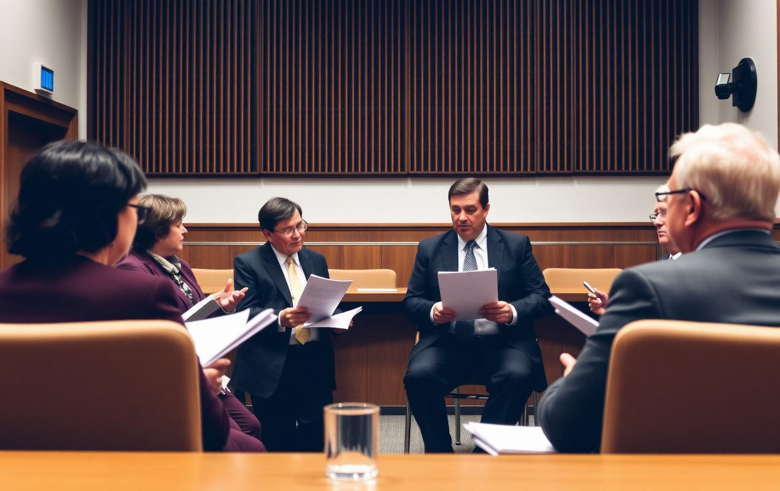 Profissionais do governo e inovação em reunião estratégica